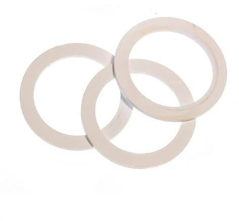 Dichtring G 1 (50 Stück), Ø außen 40 mm innen 33.7 mm Weiß PVC Flachdichtung