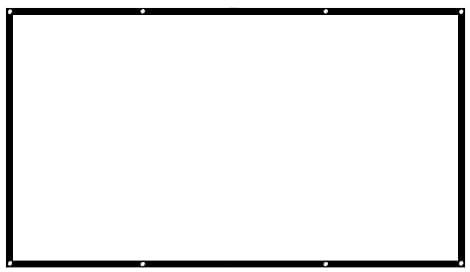 1080P HD-Projektorleinwand, tragbar, 3D, 4K, für Heimkino, Klassenzimmer, Konferenz, 152,4 - 254,4 cm (60 - 100 Zoll)