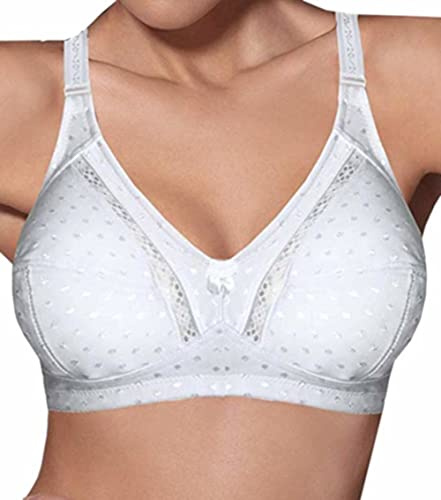 Generico Reggiseno Senza Ferretto - Coppa C e D (D, Beige, 7)