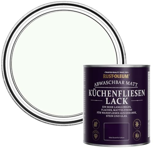 Rust-Oleum Peinture Blanche Résistante à l'eau pour Faïence de Cuisine, Finition Mate - Immobile 750ml