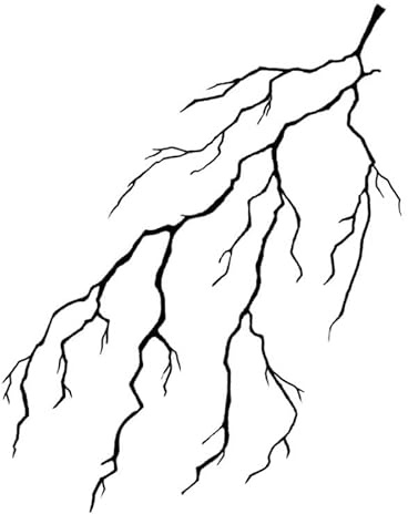 2 Sheets Of Juice Plant Ink Waterproof Semi-Permanent And Long-Lasting For 2 Weeks Lightning Temporary Tattoo Sticker Linear Lightning Hand Struck By Lightning Flower Arm Back