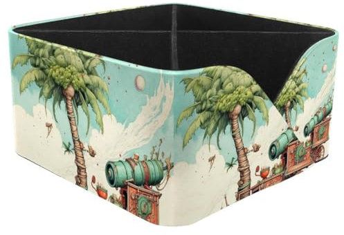 Large Capacity Pen Holder Cartoon Date Palm Crackers Pencil Cup - Cute and Aesthetic Desk Organizer for Office and School Supplies