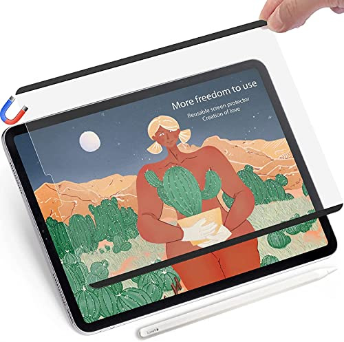 QYiiD [2 Stück Magnetischer Papier Schutzfolie für Lenovo Tab P12 (12,7 Zoll, Modèle 2023), Wiederverwendbar Matt Papierfolie Schutzfolie zum Zeichnen, Schreiben und Notizen Machen