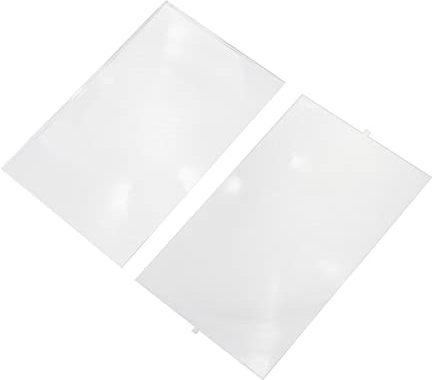 FRCOLOR High Definition Fresnel Lens 2pcs with High Transmission and Safe Reliable Features Optical Acrylic Pmma Lens for Projectors for Optical Experiments