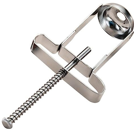 Amosfun Manuel à Cerises Sûr et Facile à Ranger en Acier Inoxydable Argenté Dénoyauteur pour Fruits et Aubépines la Maison Cuisine