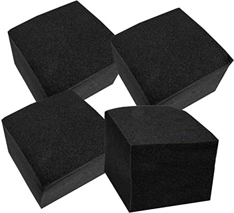 ibasenice 4pcs Black Flame Retardant Sound Absorbing Panel 15x15x15cm Cube Shape Sound Proofing Sponge Cushions Acoustic Blocks for Studio Music Room Insulation