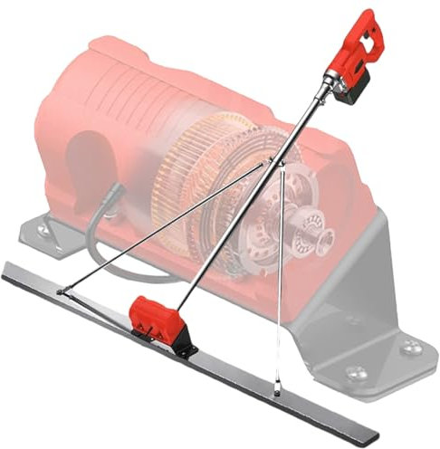 Power Estrich Betonbearbeitungsgerät Finishing-Tool, Power-Estrich-Vibrationsset, 1,5 m Nivellier-Stampfer-Lineal, 3000–6000 U/min, batteriebetriebener Nivellierer, k
