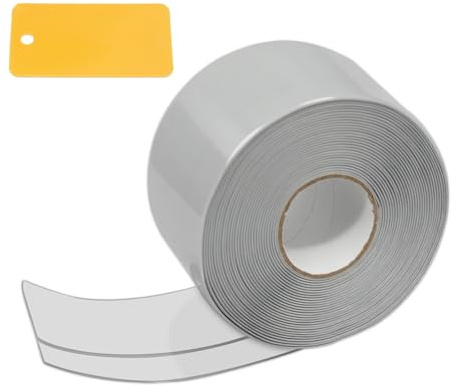 Druuzyl Weichsockelleiste Selbstklebend 50x20mm PVC Weichsockelleiste Flexibel Fussleisten Selbstklebend 7M Klebefußleiste grau Flexible Knickleiste für Küche Bad und Badezimmer