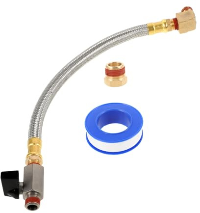HOMSFOU Npt Brass Quick Connect Ball Valve Air Compressor Drain Valve Kit with External Thread Precise Drainage Control Easy Installation for Versatile Equipment Applications
