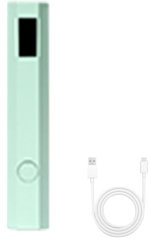 Luz UV para uñas de gel, lámpara de uñas de mano, pequeña luz LED recargable para uñas, linterna LED portátil, 2 temporizadores, secador de pegamento de mano, lámpara inalámbrica profesional para