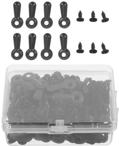 ULTECHNOVO Lot de 160 Clips pour Cadre Photo en Métal Noir avec Design Arqué, Matériel D'accrochage Polyvalent pour Cadres Photo, pour Maisons et Bureaux
