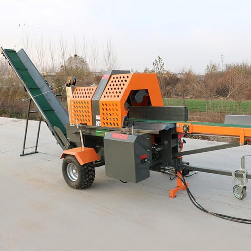 Spaccalegna elettrico con sistema idraulico a ritorno automatico, macchina professionale per la lavorazione del legno per spaccare continuamente il legno in negozi di legna da ardere, mulini