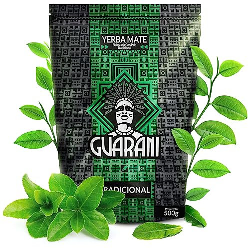 Mate Tee Guarani Elaborada Con Palo Tradicional 500g anregender Mate mit Zweigen und Staub Quelle von Koffein aus Paraguay Starke Anregung