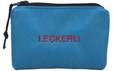 ANDREAS WIPPER Mit Wunschname möglich. Leckerlibörse, Futterbeutel, Leckerlibeutel, Futtertasche für Hunde, Leckerlitasche Pocket Turquoise Blue Edition
