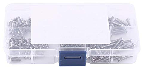 Schrauben Set,schrauben sortiment 180pcs M2.5 Edelstahl 304 Linsenkopf Innensechskantschrauben Sortiment Kit,Linsenkopf Sechskantschrauben Schraubensatz