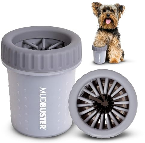 Dexas MudBuster Outil portable de nettoyage de pattes de chien Gris clair Taille S