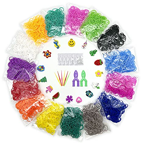 Heatigo Loom Bands Refill, 4500+ Colorful Rubber Bands Set, Friendship Bracelet Making Kit, Kids Weaving DIY Crafting Gift for Kids Craft Birthday Gift