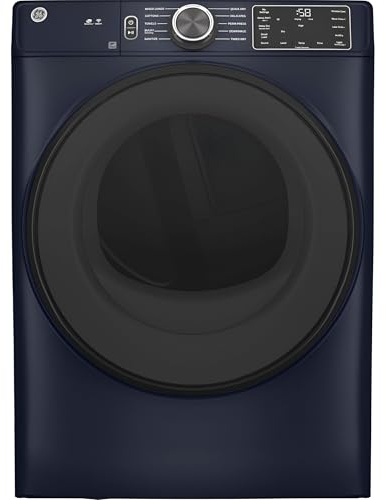 GE Appliances GFD55ESPRRS — 7.8 cu. ft. Smart Electric Front Load Dryer in Sapphire Blue, Wi‑Fi Connectivity