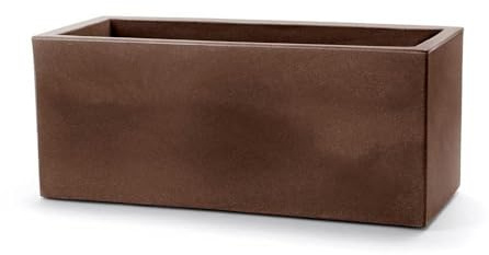Decor Space Vaso di design Moderno Cassa Schio Essential da giardino e balcone per fiori e piante (100 cm, Bronzo)