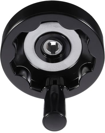 Volant de Fraisage Pliable en Bakélite Poignée Pivotante Noire | Roulette Intérieure Ripple, Installation Facile et Remplaçable, Compatibilité Large pour Machines-outils