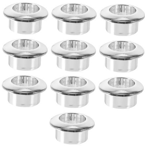 10pcs Silver Abs Computer Cable Grommet Desk Wire Hole Cover