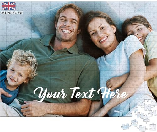 UM UPMALL Custom Puzzles From Photos - Personalised Name Puzzle 120-1000 Pieces, Customized Picture Wooden Puzzle Gifts for Couple, Family, Friends, Pet Lover