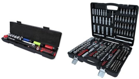 KS TOOLS Llave Dinamométrica Con Bolsillo, 11 pzs & 917.0795 - Caisse à Outils Complète en Coffret Douille de 1/4, 3/8 et 1/2