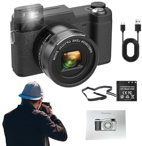 Cámara digital profesional, 48 megapíxeles Vlogging cámara, cámara avanzada, cámara 4K para cámaras Vlogs, cámara de alta megapíxel, cámara multifunción Vlogging cámara, cámara para documentación