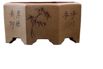 Piccoli vasi per Piante grasse con drenaggio Vaso da Fiori Esagonale in Sabbia Viola Decorazione Domestica Vaso for Piante grasse Cinesi Vasi per succulente in Ceramica(A)
