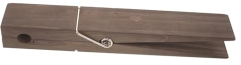 Large Wooden Clothespin Towel Holder 22x4x5cm Coffee