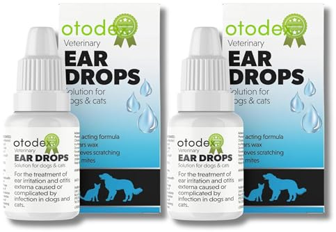 Dog Ear Cleaner | Dog Ear Drops | Ear Drops For Dogs | Ear Mite Treatment For Dogs | Cat & Dog Ear Infection Treatment | Ear Cleaner For Dogs UK | Dog & Cat Itchy Ear Treatment – 2 Packs Sold by UMDA
