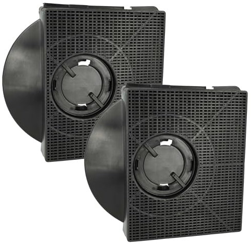 vhbw 2x Filtres à charbon actif compatible avec Faure HIT600X, FHG5121X, HIT600W hotte aspirante - 21,3 x 20,7 x 4,1 cm