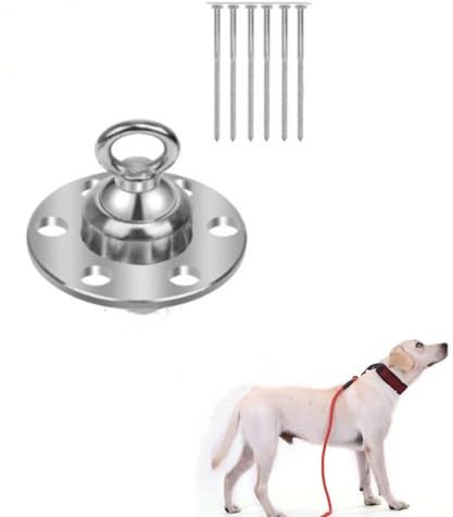 CiCixixi Dog Anchor Stakes 360° Dog Anchor, Removable Ground Anchor for Dogs, Stainless Steel Dog Stake Not Including Dog Lead, Dog Ground Anchor, Ground Anchor for Outdoor Garden