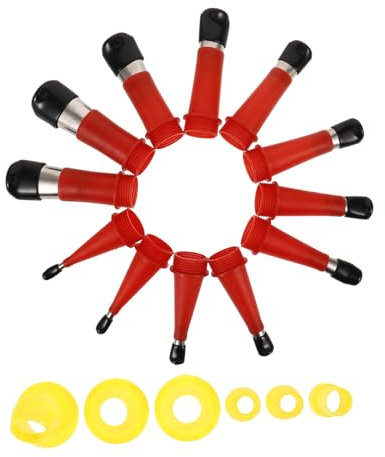 Operitacx Edelstahl Fugendüsen Satz Mit Sockel Wiederverwendbares Fugenwerkzeug Aus Metall Präziser Abdichtungsapplikator Für Tür Und Fensterreparatur