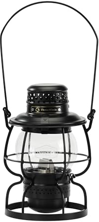 Thous Winds Petroleum Sturmlampe, Camping Laterne Petroleum, Eisenbahn Kerosin Laterne mit Tragegriff, Winddicht für Outdoor, Camping, Wandern, Terrasse, Picknick - Schwarz