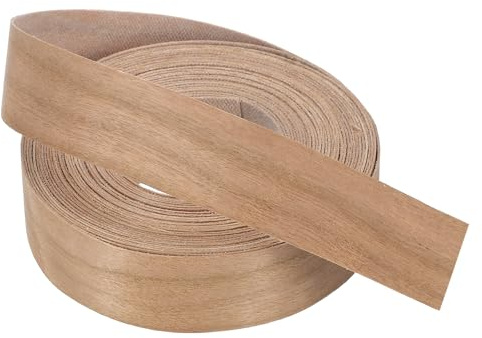 PATIKIL Cinta De Cantos De Cerezo 7.6m x 25mm Cinta De Chapa De Madera | Pregomada Flexible, Para Borde De Madera, Con Adhesivo Termofusible, Para Restauración De Muebles, 1 x 25 Pies