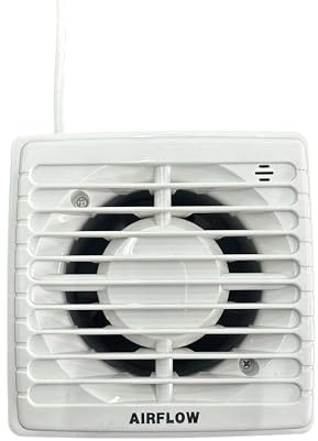4 Inch Extractor Fan – Quiet Bathroom & Kitchen Ventilation Fan, Wall or Ceiling Mount, Powerful Airflow, Ideal for Home, Office, Garage, Toilet