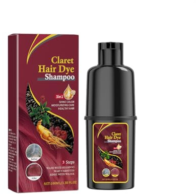 Champú Tinte Rojo, Coloración Intensa Y Duradera, Hair Dye Shampoo, Limpieza Suave Y Refuerzo Cromático, Para Todo Tipo De Cabello, Brillio Radiante Y Fortalecimiento Capilar