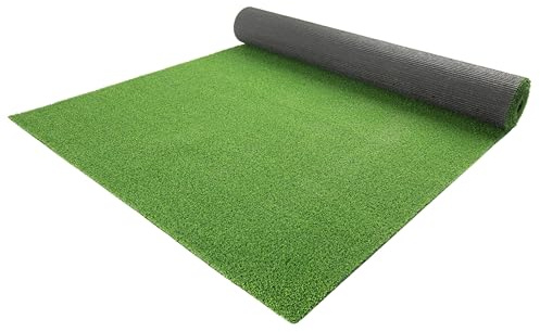 Primaflor Kunstrasen Color Wave B1 Grün 200 x 200 cm – schwer entflammbarer künstlicher Rasen | UV-beständig & wasserdurchlässig | Event & Messe-Teppich | 8mm Höhe