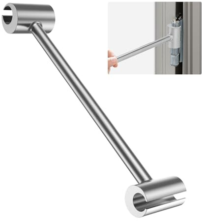 SEMGABO Cle Reglage Porte Outil de Réglage de Charnière de Porte, Paumelles de Porte, Plaque Reparation Charniere Porte, pour Porte Coupe-feu, Portes de Salle Blanche, Portes de Sécurité 14+19mm