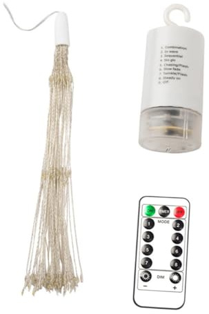 SOPOTUTU LED String Lights with Remote Modes Warm White Copper Wire Lamp for Garden Patio Courtyard Party Decoration Xmas Decorative Hanging Light