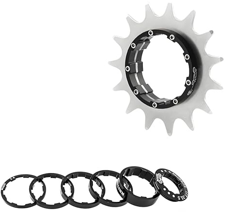 HillMiles MTB Roue Libre de vélo à Vitesse Unique 12/13/14/15/16/17/18/19/20/21/22T Cassette à Vitesse Unique avec entretoise