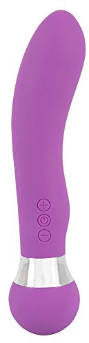 ORION Vibrator - intensiver Stimulator mit zwei vibrierenden Seiten, Massagestab für Frauen und Paare, Stimulator aus Silikon, wiederaufladbar, lila