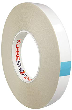 HyperTape doppelseitiges Klebeband | 50 m, Breite wählbar | Extra stark klebend | Universal-Klebeband | Handreißbar / 6 mm x 50 m
