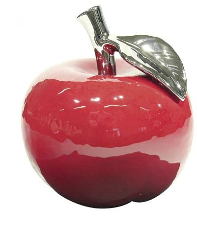 mucHome Dekoaufsteller Dekoobst Apfel Facellaklein aus Keramik Rot Höhe:10cm Skulptur Deko