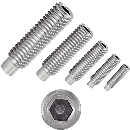 irsa24 500 X Gewindestifte mit Innensechskant und Zapfen ISO 4028 Edelstahl A2 M 3X10 Madenschrauben