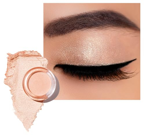Oulac Sombras de Ojos e Iluminador Melocotón | Súper impermeable al Agua y de Larga Duración | Acabado Brillante | Crear Purpurina Maquillaje | Vegano | 06g (07) Flamingo
