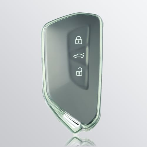 OFFCURVE Schlüsselhülle Transparent für VW Golf 8 Skoda Octavia Cupra SEAT