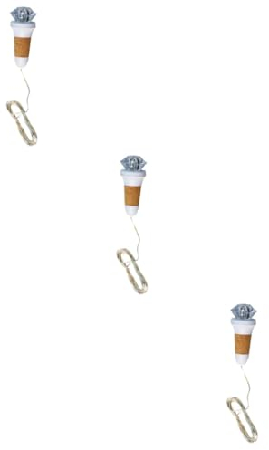 Cabilock 3pcs String Led String Lights Battery Operated Outdoor Lights for Decorative Party Wedding Festival