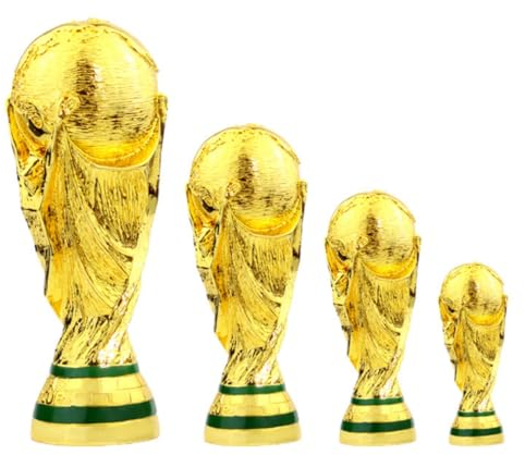 Ningrui Football World Cup Trophies Replica Football Champions League Trophy Commemorative Gift (36CM)